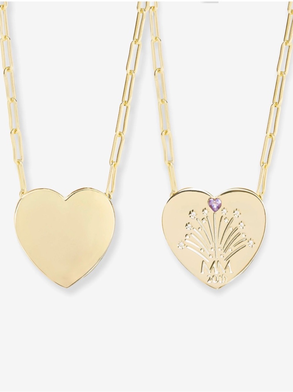 Melinda Maria Anniversary heart necklace. Gold. New without tags